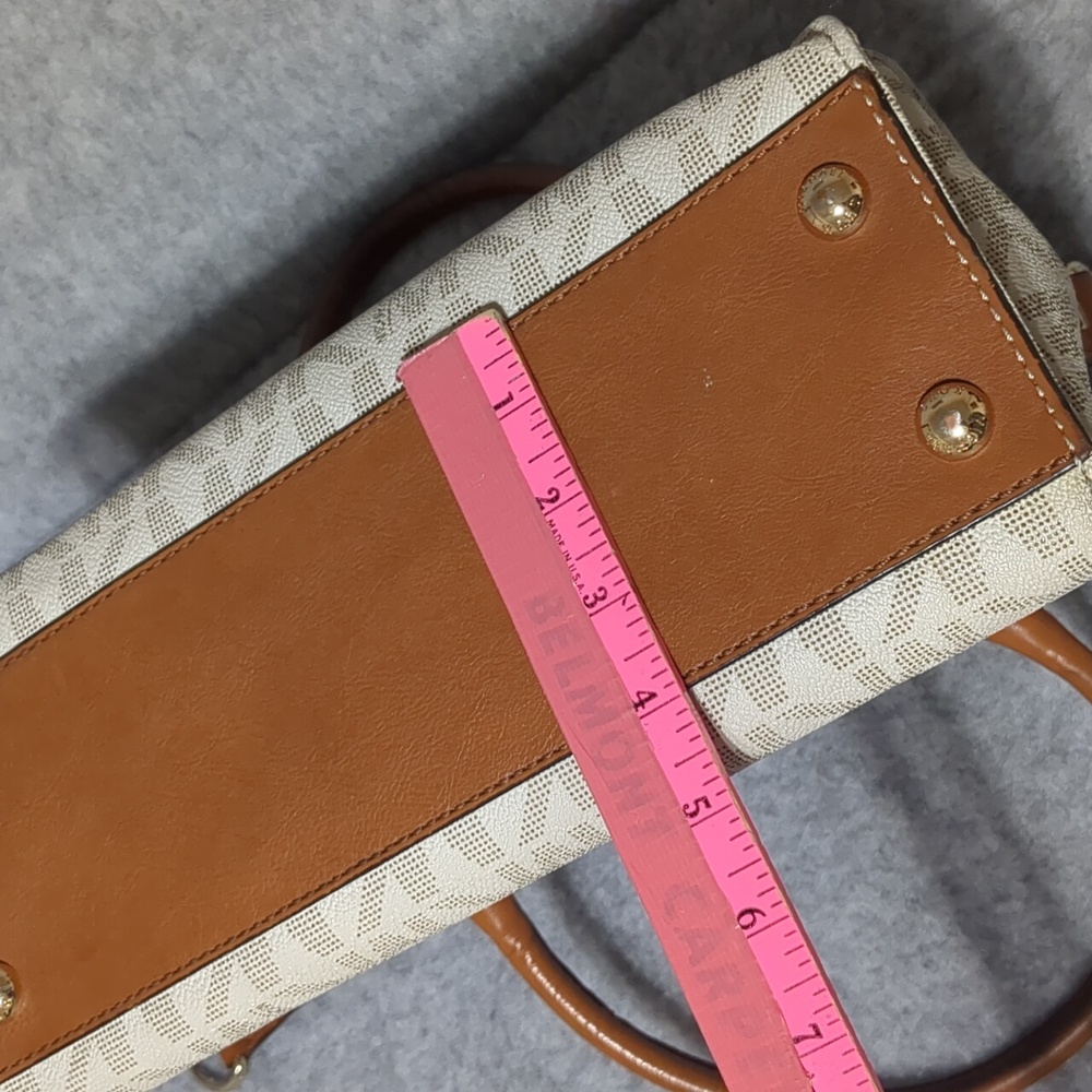 Michael Kors Hamilton Satchel in Vanilla Shoulder Bag - Picture 12 of 13